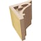 Ekena Millwork 6"W x 6"D x 6"H Wide Mayflower Rough Cedar Woodgrain TimberThane Corbel, Primed Tan CORUR06X06X06MAYRCPR - alternate 2